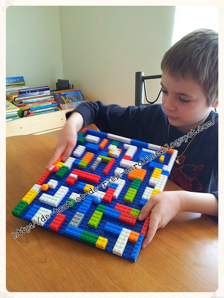 Lego marble labrynth maze